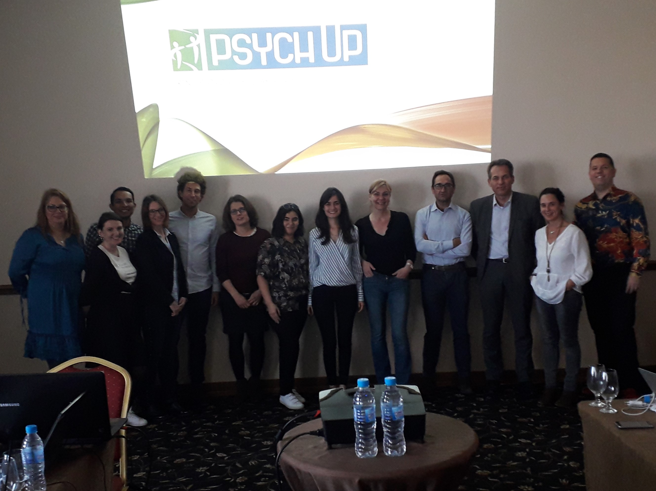 Fotografía: alguno de los integrantes del consorcio Psych-Up en el meeting traslacional del 4 y 5 de abril de 2019 en Bulgaria