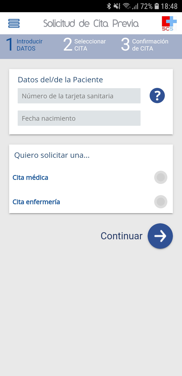App Servicio Cantabro de Salud